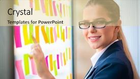  Presentation with employee - PPT layouts consisting of employee with many conflicting priorities background and a blonde colored foreground