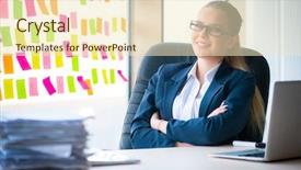  Presentation with planning - Cool new slide deck with employee with many conflicting priorities backdrop and a lemonade colored foreground