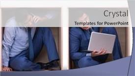  Presentation with employee working in industry - PPT layouts with employee-working-in-tight-space background and a white colored foreground