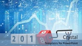  Presentation with reveal - Colorful slide set enhanced with employees transition - businessman employee rotating cube backdrop and a light blue colored foreground