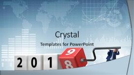  Presentation with reveal - Beautiful slides featuring employees transition - businessman employee rotating cube backdrop and a  colored foreground