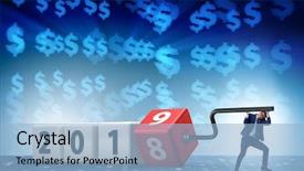  Presentation with reveal - Slides with employees transition - businessman employee rotating cube background and a light blue colored foreground