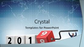  Presentation with reveal - Presentation design having employees transition - businessman employee rotating cube background and a light blue colored foreground