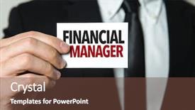  Presentation with branding - Amazing theme having employer branding - financial manager backdrop and a  colored foreground