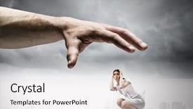  Presentation with employment law - Slide deck having jewish holiday matzoh pesah celebration background and a light gray colored foreground.