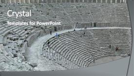  Presentation with structure - Audience pleasing PPT theme consisting of emporer - old structure backdrop and a  colored foreground