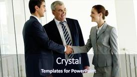  Presentation with partners - Slide deck consisting of empresa familiar - image of business partners handshaking background and a wine colored foreground