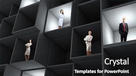  Presentation with business people - Amazing presentation having empresa familiar - miniatures of business people standing backdrop and a black colored foreground