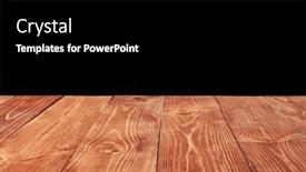  Presentation with create - PPT theme featuring empty-aged-textured-natural-wooden background and a black colored foreground