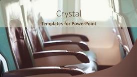  Presentation with salon - Beautiful PPT layouts featuring empty-aircraft-salon-indoor-travel backdrop and a cream colored foreground