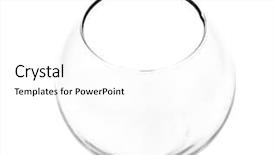  Presentation with fish aquarium - Theme with empty aquarium fish bowl isolated background and a  colored foreground