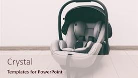  Presentation with car seat - Presentation design enhanced with empty-baby-car-seat background and a lemonade colored foreground
