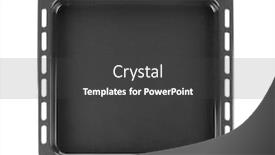  Presentation with white sheet - Beautiful slide set featuring empty baking sheet for oven on white background backdrop and a dark gray colored foreground