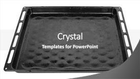  Presentation with banking comercial baking - Presentation theme consisting of empty baking tray background and a dark gray colored foreground