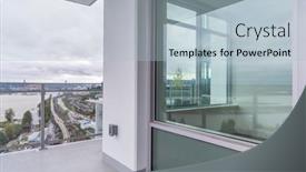  Presentation with veranda - Colorful theme enhanced with empty-balcony-or-veranda backdrop and a light blue colored foreground