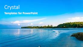  Presentation with calm - Slide set having empty-beautiful-and-calm-borneo background and a light gray colored foreground