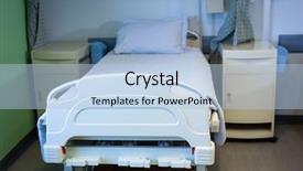  Presentation with cabinet - PPT theme with empty bed and cabinet background and a light blue colored foreground