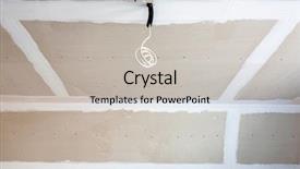  Presentation with wooden board empty table top - Presentation theme featuring empty bedroom interior with gypsum background and a  colored foreground