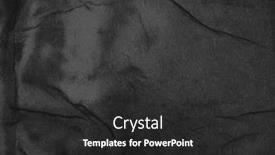  Presentation with black paper texture black - Presentation theme consisting of empty-black-crumpled-wet-craft background and a dark gray colored foreground