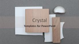  Presentation with wood texture - PPT theme with empty-blank-texture-canvas-paper background and a coral colored foreground
