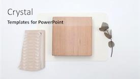  Presentation with wood texture - Presentation design enhanced with empty-blank-texture-canvas-paper background and a sky blue colored foreground