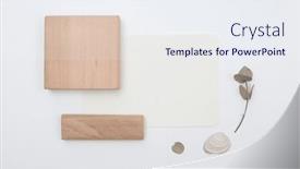 Presentation with wood board - Slide set enhanced with empty-blank-texture-paper-card background and a  colored foreground