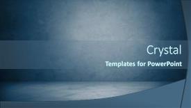  Presentation with blank - Presentation design consisting of empty-blue-floor-and-blank background and a ocean colored foreground