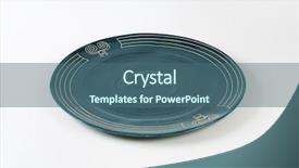  Presentation with empty stage blue curtain - Slides having empty blue plate on white background and a  colored foreground