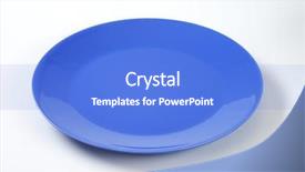  Presentation with empty stage blue curtain - Amazing PPT layouts having empty blue plate on white backdrop and a  colored foreground