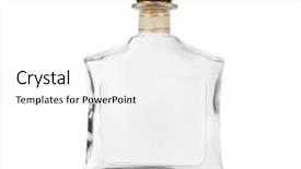  Presentation with bottle - PPT layouts having empty bottle isolated on white background and a white colored foreground