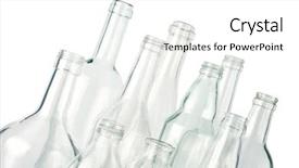  Presentation with bottle - Theme featuring empty bottles colorless isolated background and a white colored foreground