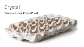  Presentation with box - PPT layouts consisting of empty-box-of-eggs-isolated background and a white colored foreground