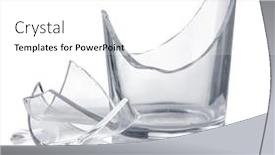  Presentation with drinking glass - Audience pleasing slide deck consisting of empty-broken-drinking-glass-isolated backdrop and a white colored foreground