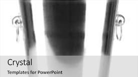  Presentation with champagne - Audience pleasing slides consisting of empty bucket for champagne bottle isolated on a white backdrop and a light gray colored foreground