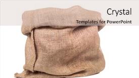  Presentation with sinterklaas - Amazing PPT layouts having empty burlap or jute bag backdrop and a soft green colored foreground