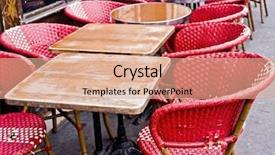  Presentation with paris france war - Amazing slides having empty cafe terrace in paris backdrop and a  colored foreground