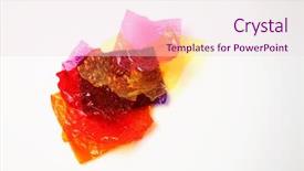  Presentation with candy - Slide set with empty candy wrapper background and a lemonade colored foreground