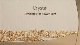  Presentation with paper line - Slide deck with empty-canvas-paper-with-gold background and a soft green colored foreground