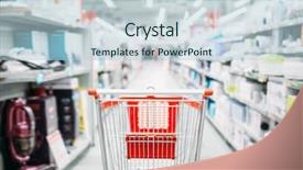  Presentation with household appliances - Amazing slide set having department of household appliances backdrop and a light blue colored foreground