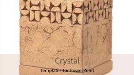  Presentation with ceramic - Slides featuring empty-ceramic-square-garden-flower background and a coral colored foreground