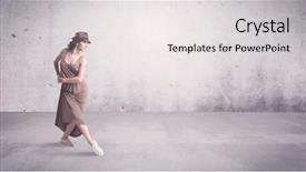  Presentation with hip hop - Slides consisting of empty clear grey wall background background and a light gray colored foreground