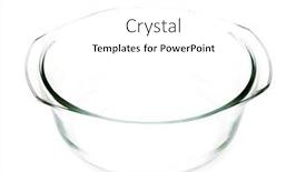  Presentation with clear - Beautiful presentation design featuring empty-clear-salad-bowl backdrop and a white colored foreground