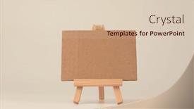  Presentation with empty old paper feather - Presentation theme with empty-copy-space-paper-canvas background and a lemonade colored foreground