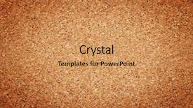  Presentation with cork - Colorful presentation theme enhanced with empty cork memo board background backdrop and a coral colored foreground