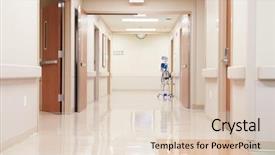  Presentation with hospital - Audience pleasing slide deck consisting of empty corridor in modern hospital backdrop and a lemonade colored foreground
