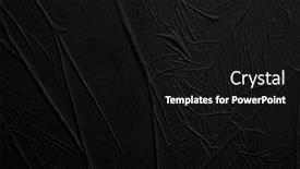  Presentation with black paper texture black - Slides having empty-crumpled-wet-black-paper background and a black colored foreground