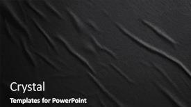  Presentation with black paper texture black - PPT theme enhanced with empty-crumpled-wet-black-paper background and a black colored foreground