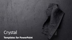  Presentation with table napkin - Presentation design having empty-dark-stone-table background and a dark gray colored foreground