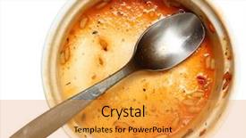  Presentation with cajun - Presentation design with empty dirty bowl of cajun background and a gold colored foreground