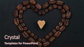  Presentation with coffee beans - Amazing presentation having empty elaphant - roasted coffee beans placed backdrop and a wine colored foreground